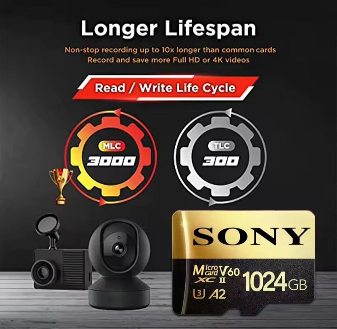 Sony 2TB Ultra Micro SD/TF Memory Card 2TB FAST DATA TRANSFER FREE ADAPTER