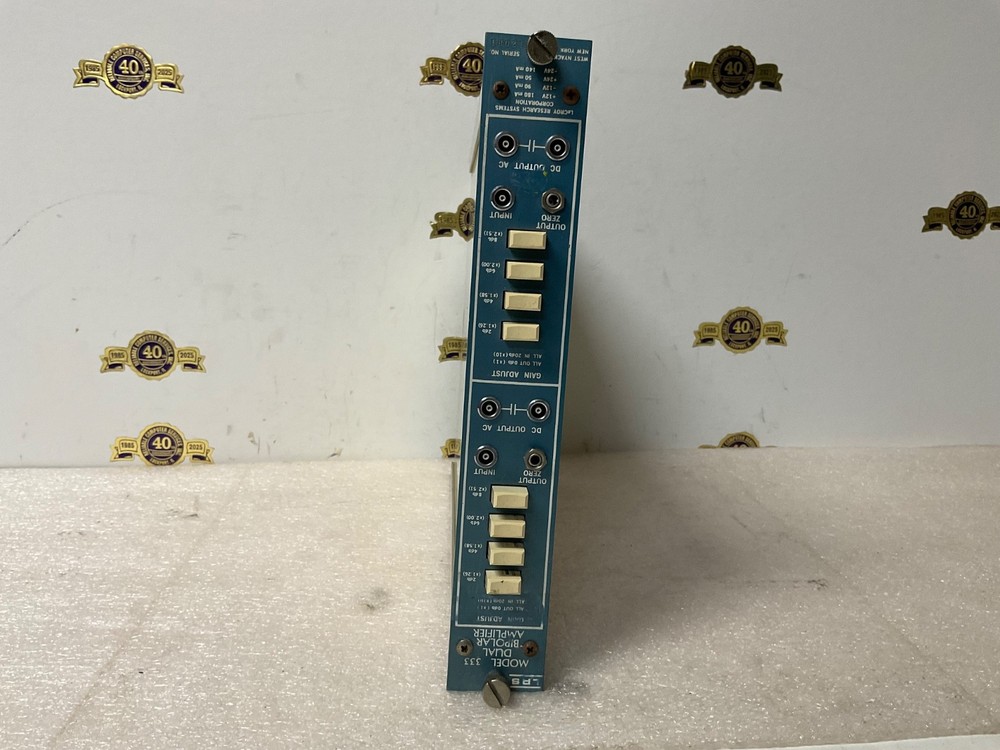 LeCroy NIM computer board model # 333 Dual Bipolar Amplifier