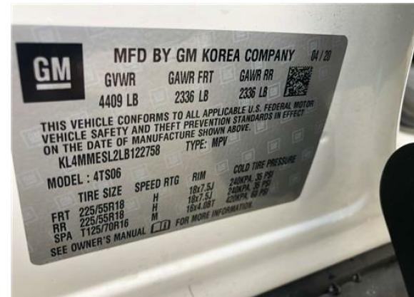 Used Keyless Entry Module fits: 2020 Buick Encore gx Theft-Locking keyless entry