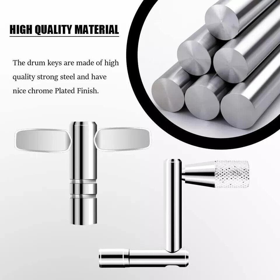 Drum Keys Universal Drum Tuning Key with Continuous Motion Speed Key 3 Pack