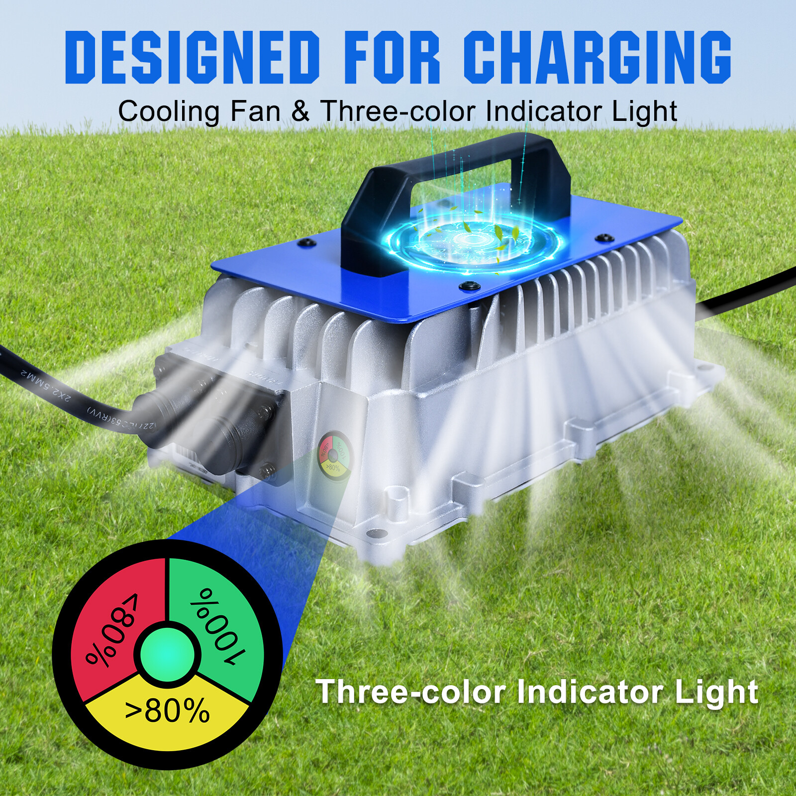 48V 100Ah Lithium Golf Cart Battery with 18A Charger Golf Cart, Trolling Motor