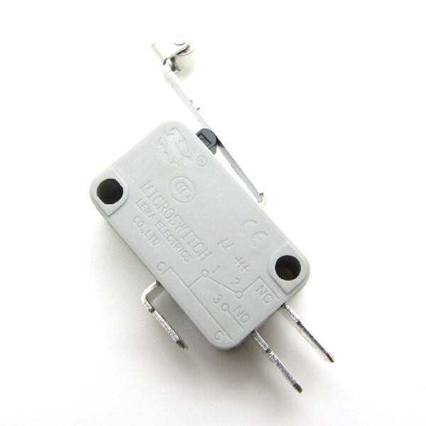 5x Gray Micro Limit Switch Momentary Roller Lever SPDT NO-COM-NC Snap Action 8A