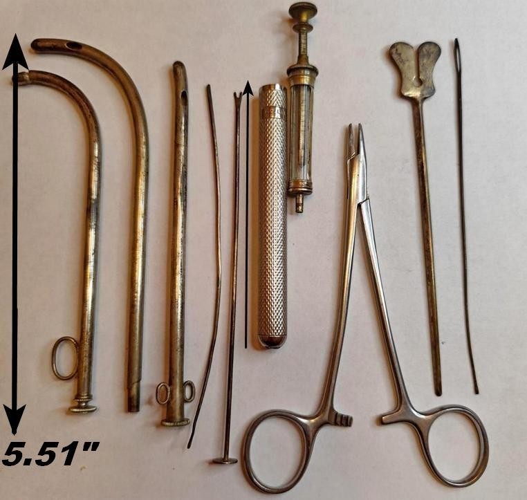 VERY ANTIQUE SURGICAL"COLLIN"FOLDING SCAPEL SET MEDICAL INSTRUMENT-FREE SHIPPING
