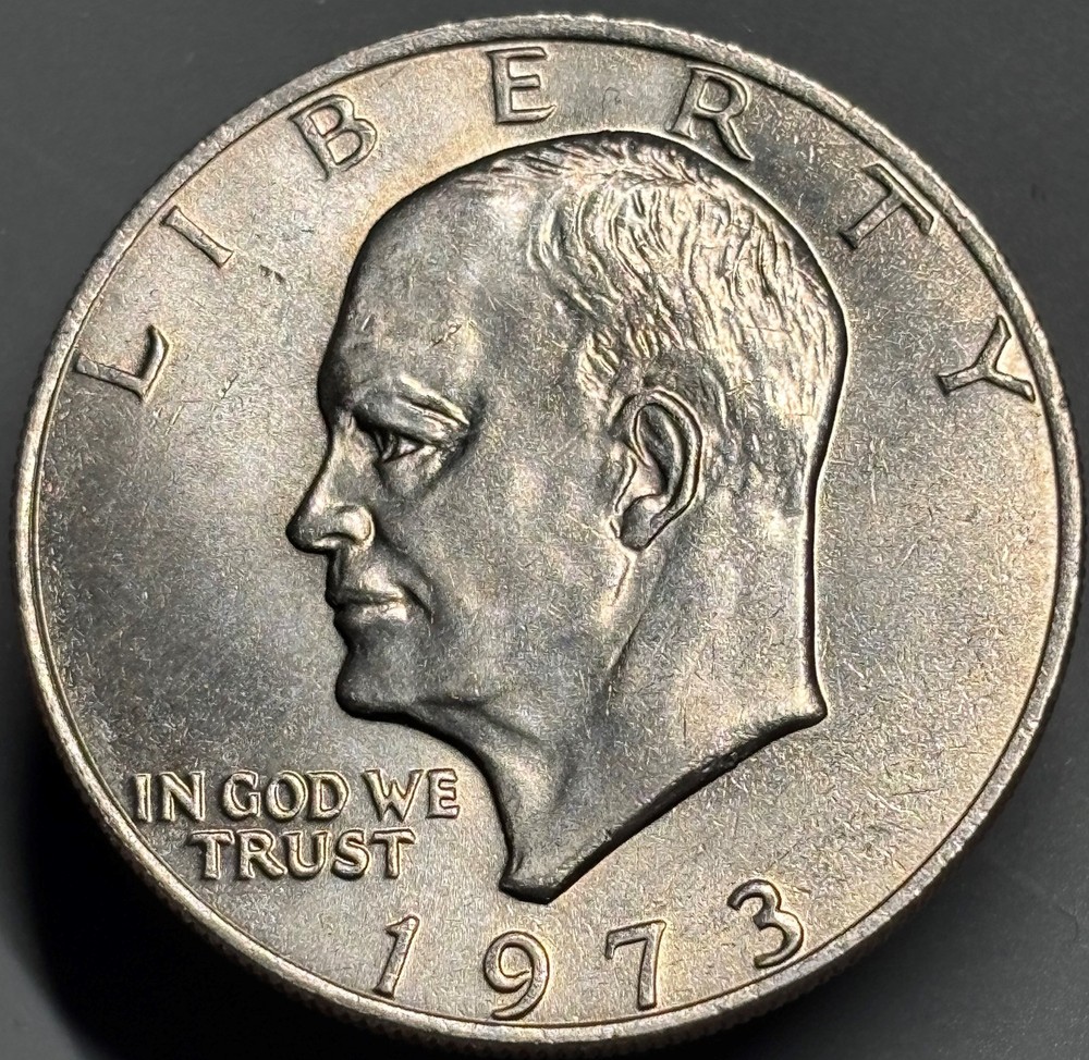 1973 P Eisenhower Ike  Copper Nickel Clad Dollar C1