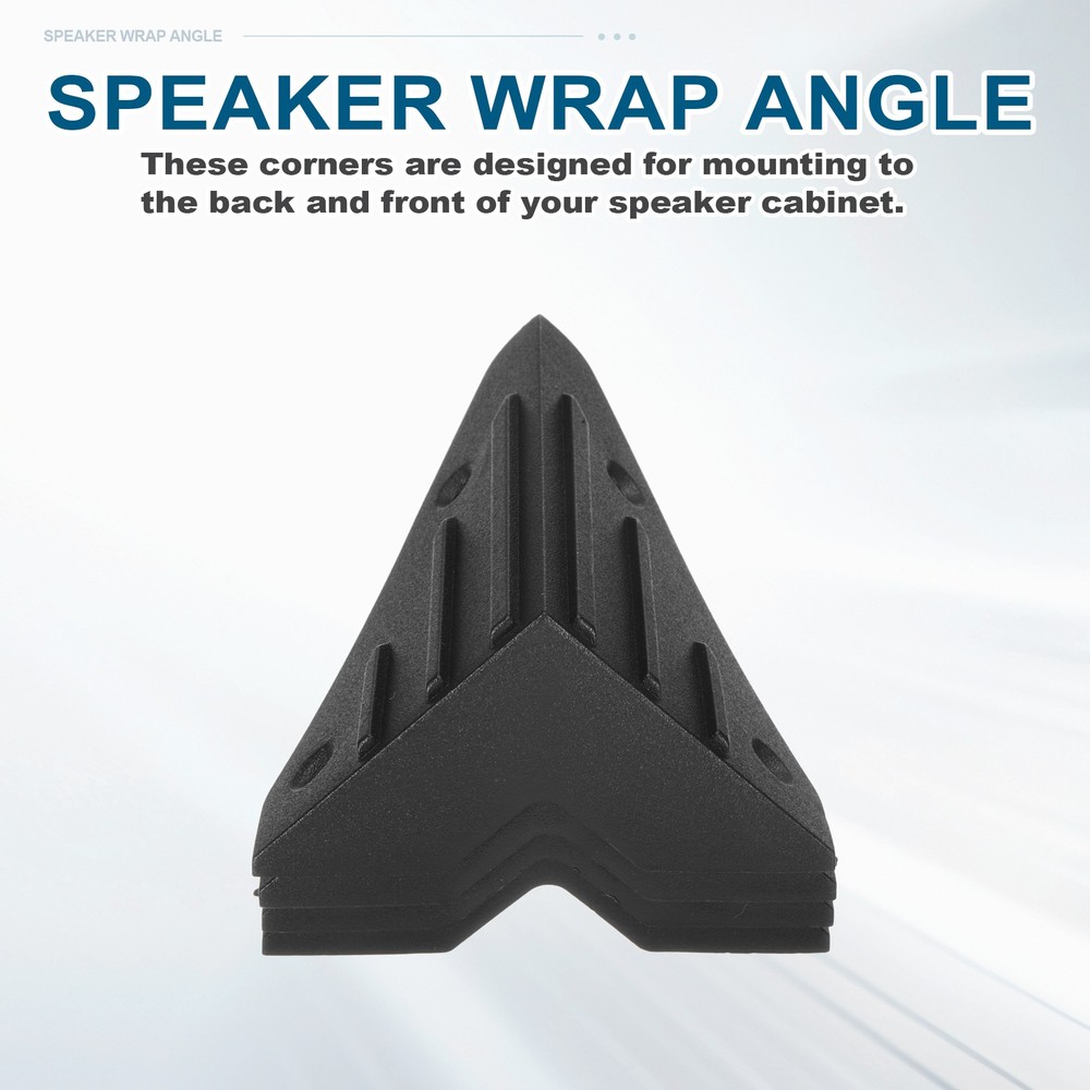8 Pcs Speaker Corners Protector 45x45x74mm Plastic Edge with 32 Pcs Screw