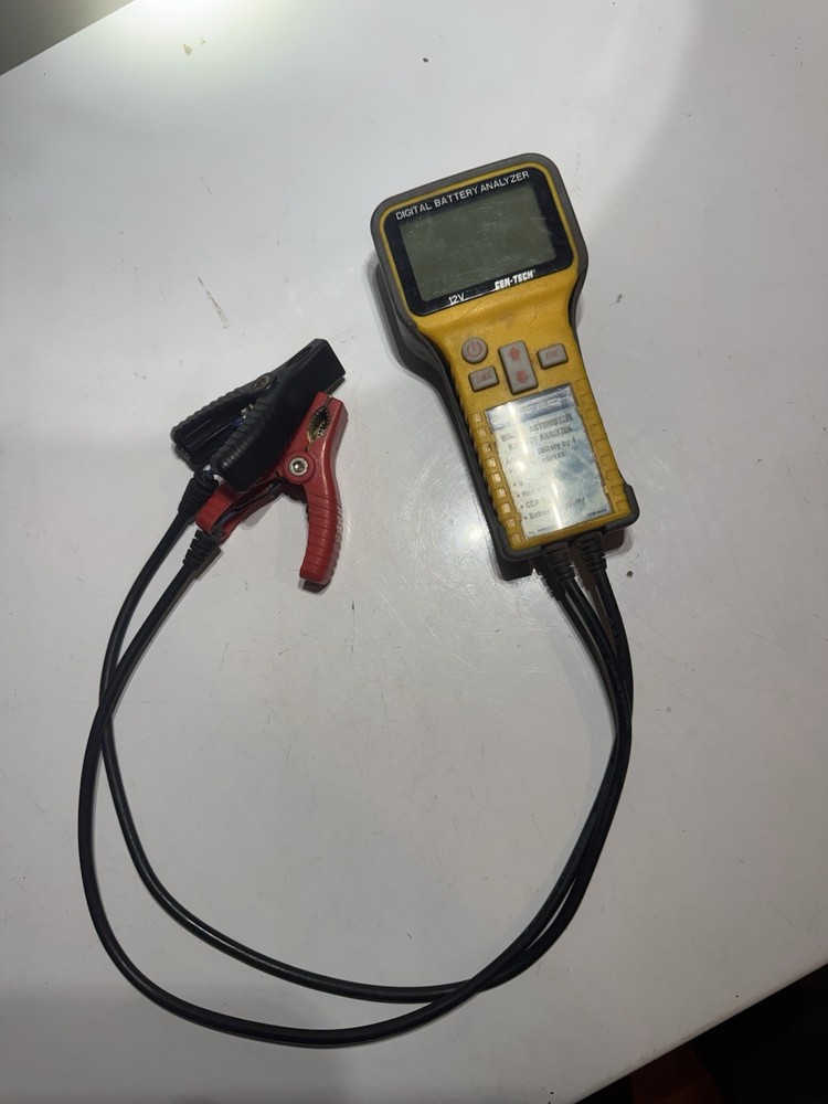 Cen Tech Digital Battery Analyzer Automotive Tested And Working