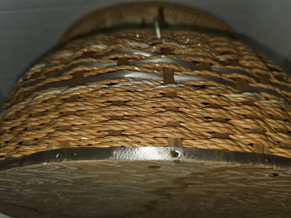 Dritz Wicker Woven Sewing Basket With Needles, Thread, Scissors And More