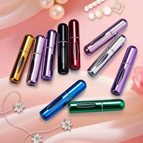 Refillable Perfume Portable Atomizer Bottle Silver, Pink, Gold, Black