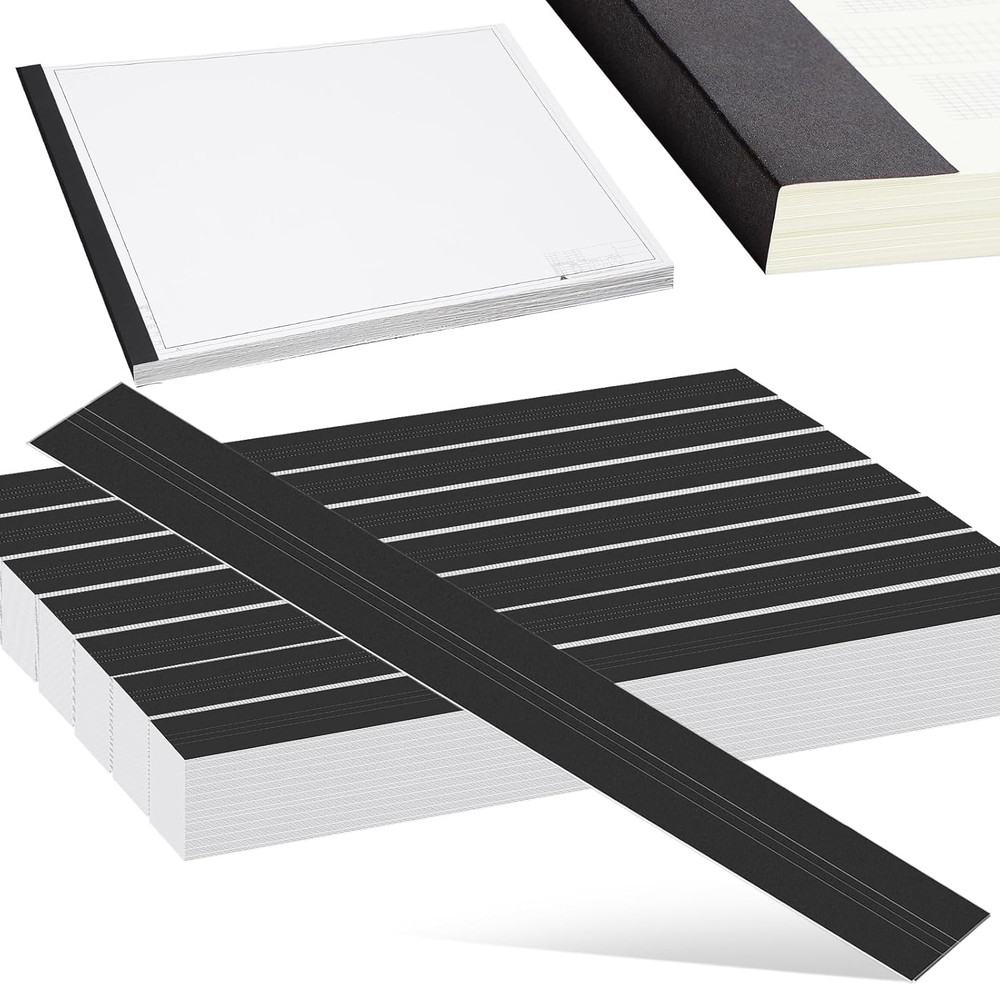 500 Pcs Blueprint Binding Strips Blank Binding Strips for Blueprint Construction