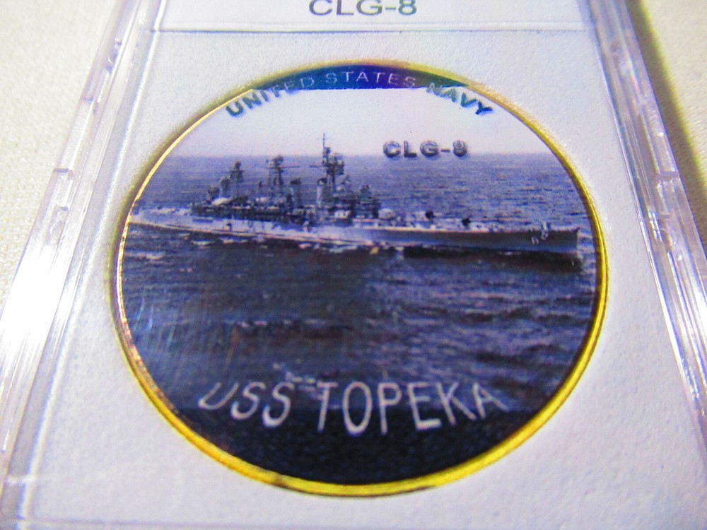 US NAVY - USS TOPEKA CLG-8 Challenge Coin