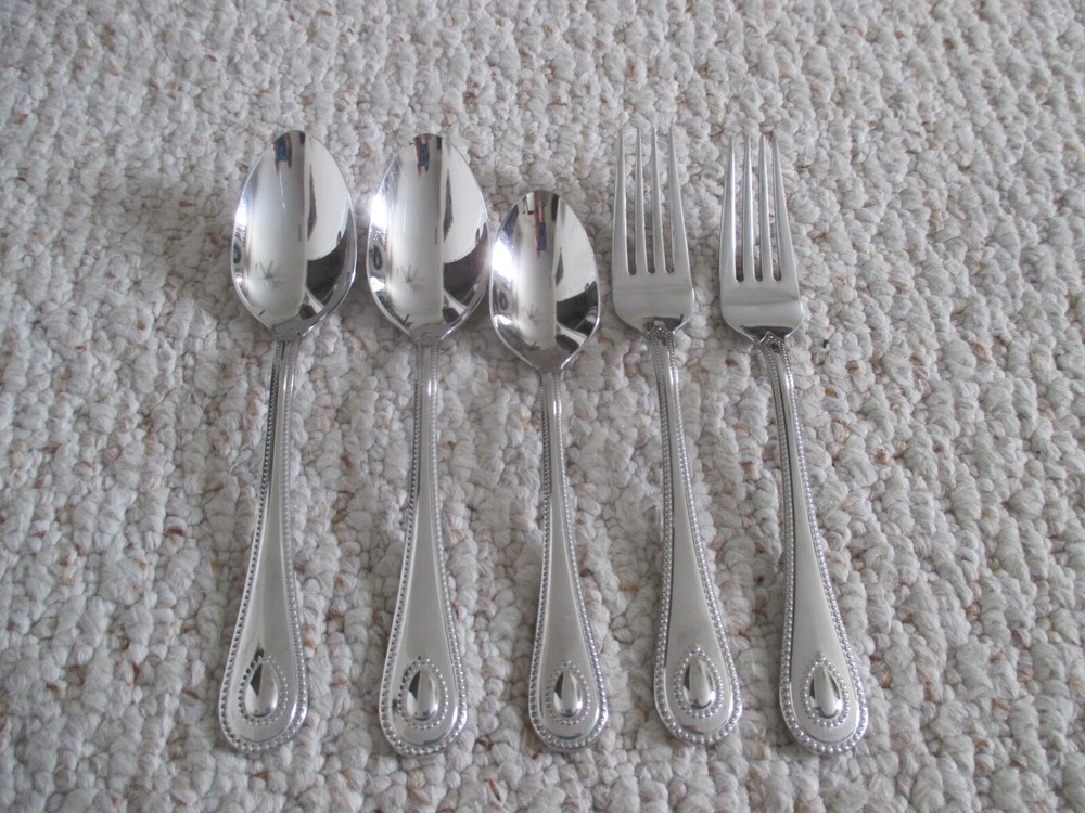 Lenox French Perle 18/10 Stainless Flatware 5 pc Set