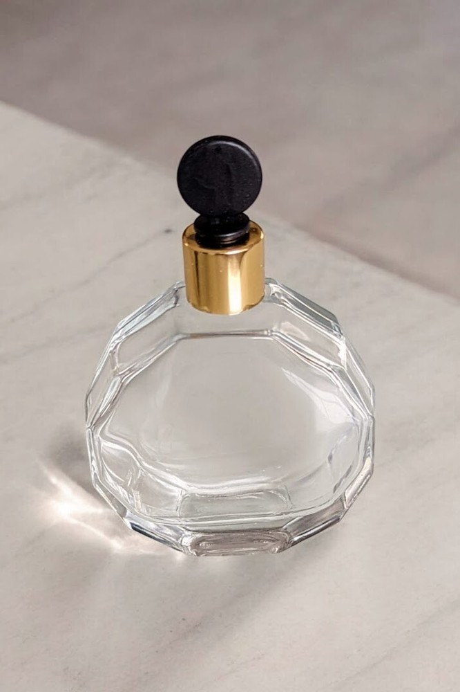 Essential Atomizer Co. Dodecagon 50ml perfume atomizer & black pump - Boxed