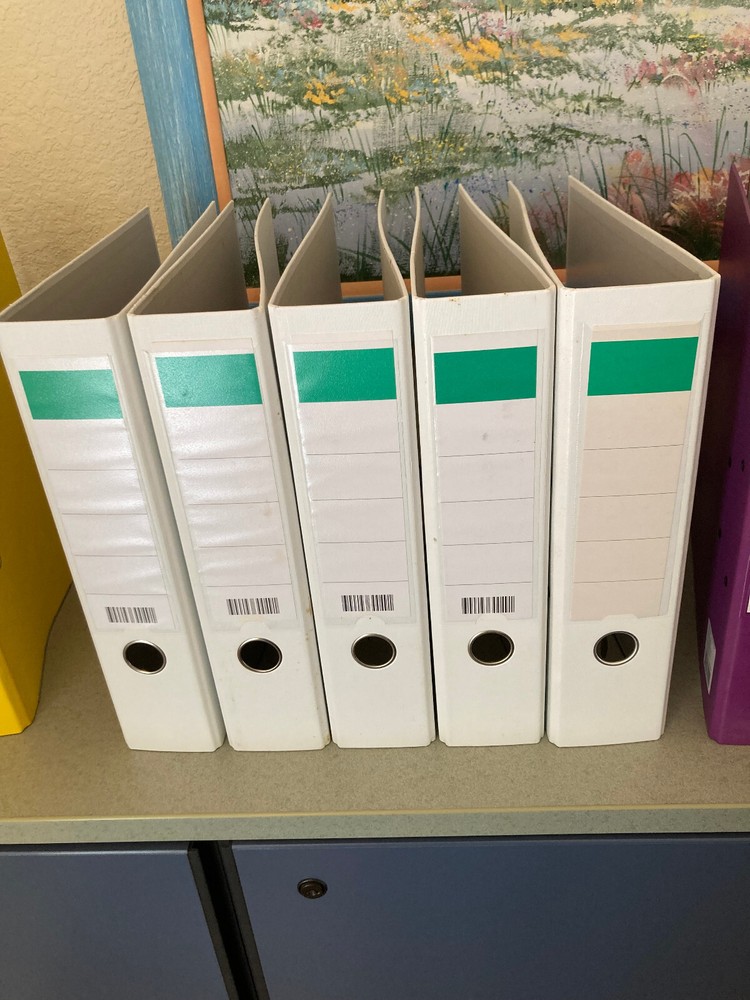 Leitz Binder Lever Arch File, White, Plastic, A4, 80mm Spine,