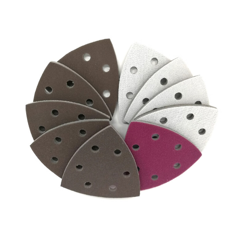 Triangle Sandpaper Hook and Loop Oscillating Tool Wet/Dry 300-2000 Mixed Grit