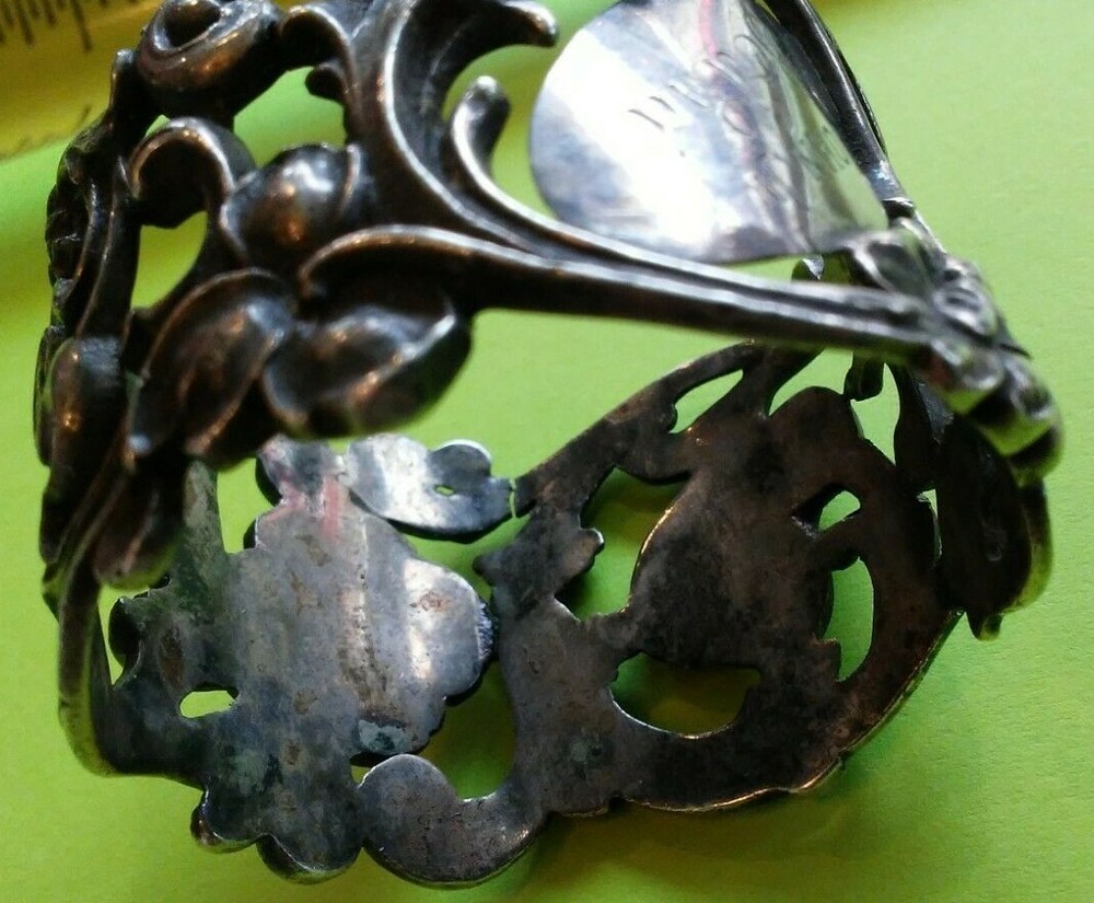Old Sterling Napkin Ring 1-3/4" Diameter Inscribed