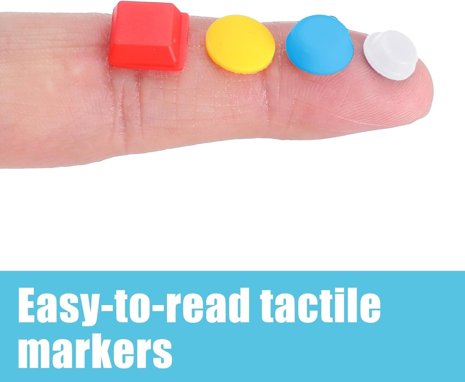 194pcs Bump Dots for Visually Impaired, Silicone Braille Stickers Low Vision ...