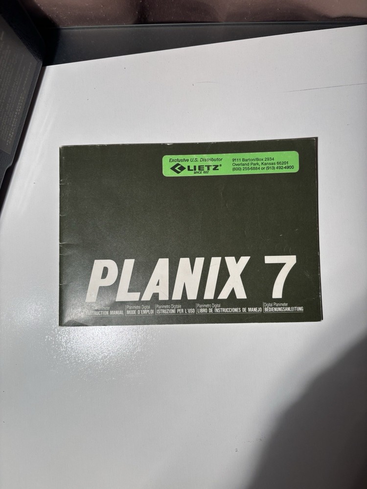 Planix 7 Digital Planimeter. Tested For Accuracy.Free Return