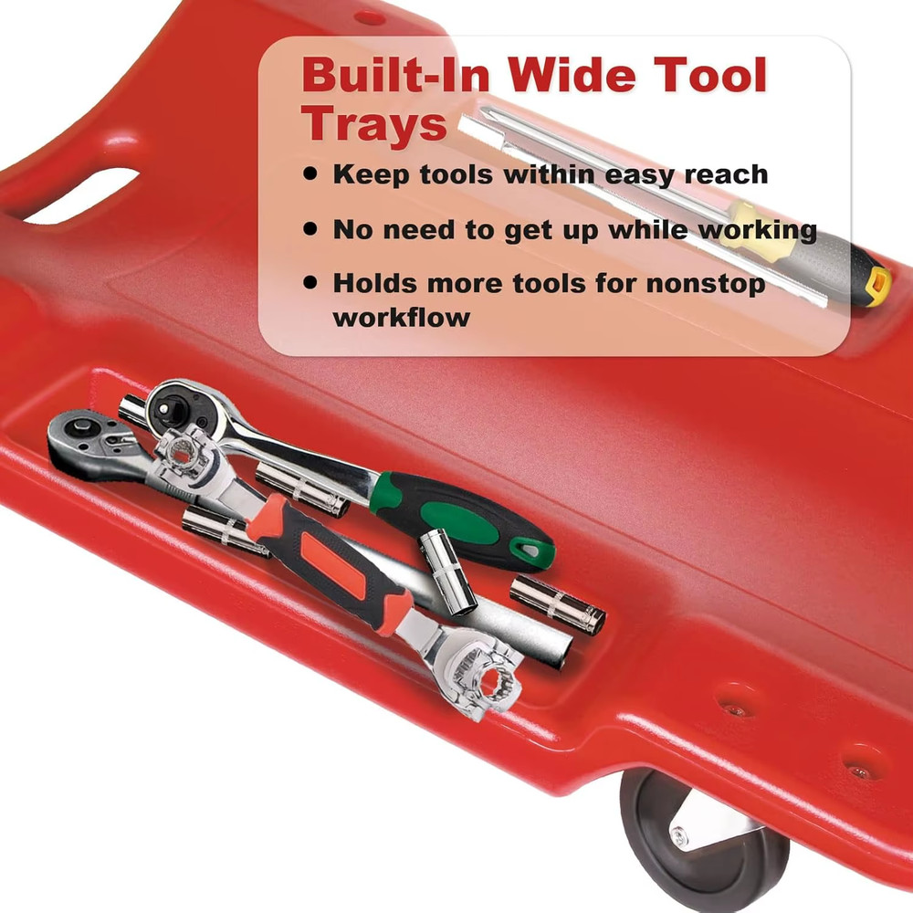 Mechanic Creeper - 40 Inch Rolling Garage Creeper