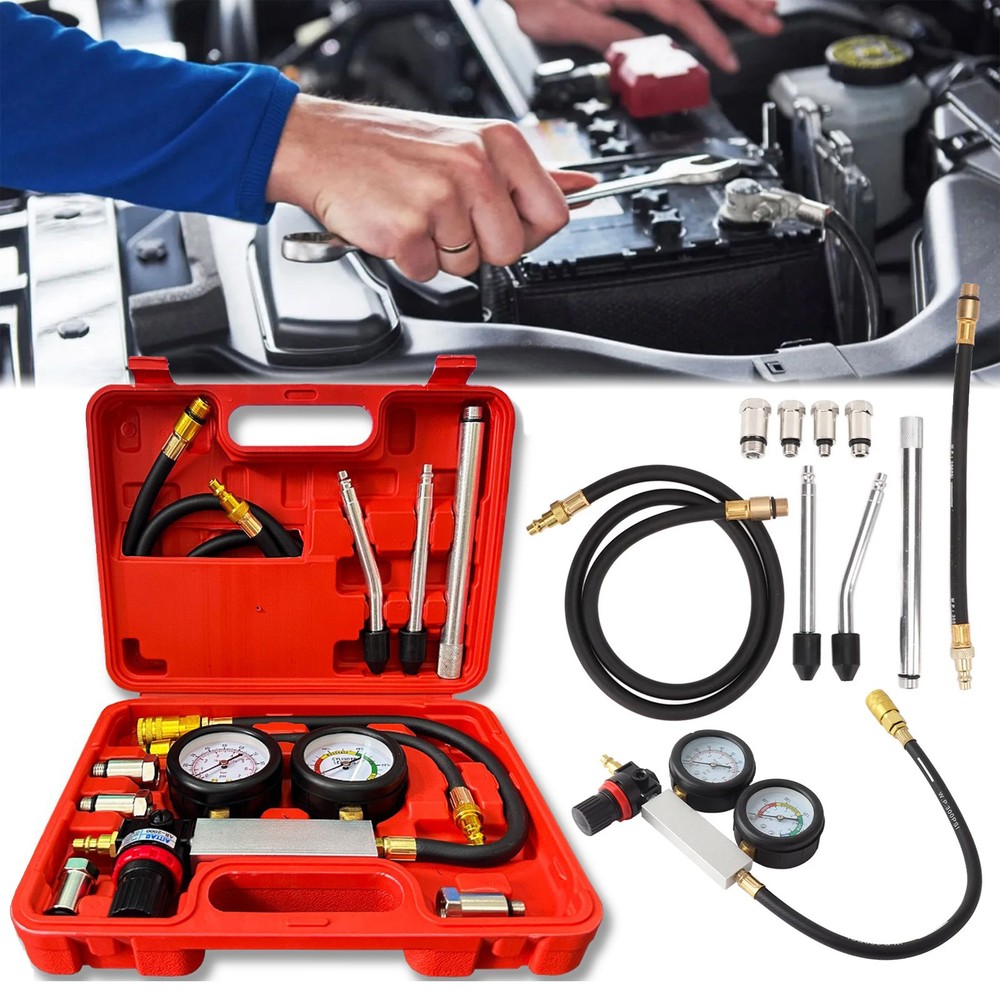 Cylinder Leak Down Tester Petrol Engine Compression Leakage Leakdown Detector US