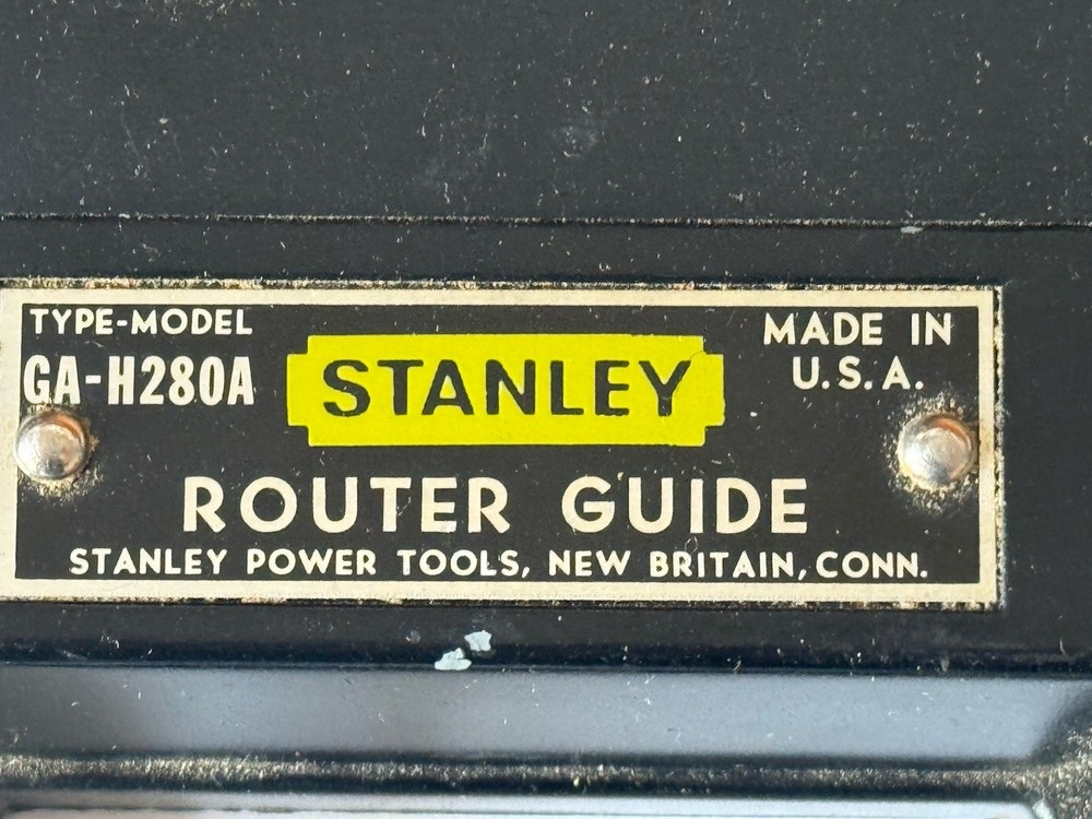 Stanley Router Guide