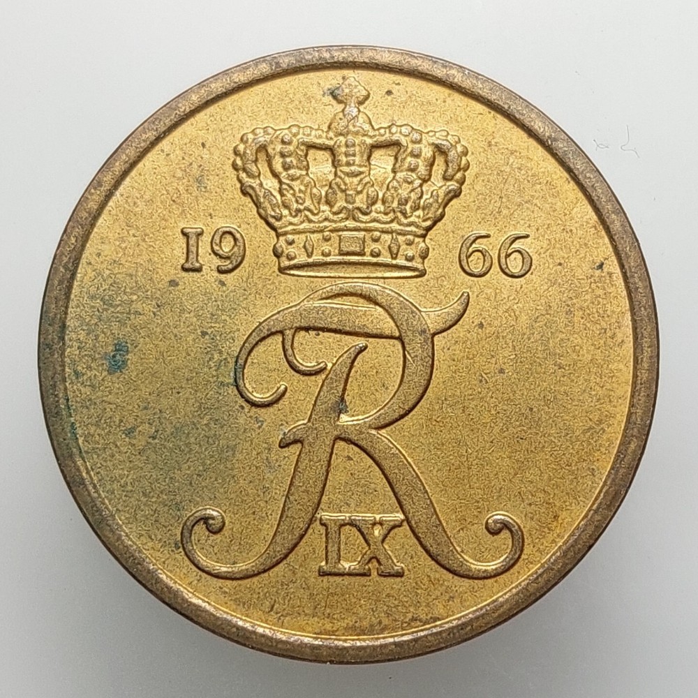 Denmark 5 Ore 1966 Coin S145