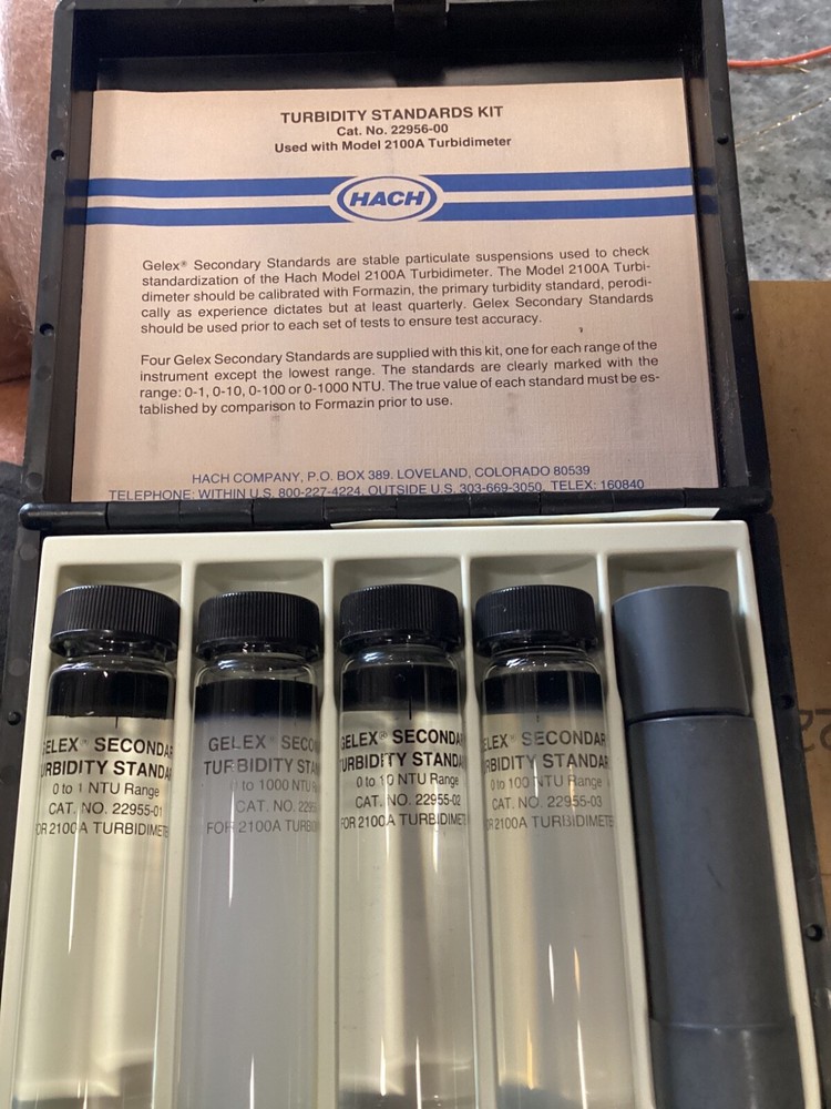 HACH Turbidity Standard Kit used with model 2100A Turbidimeter
