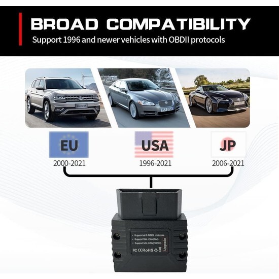 vLinker MC+ BLE V2.2 Bluetooth 4.0 Scanner OBD2 Car Diagnostic Tool iOS &Android