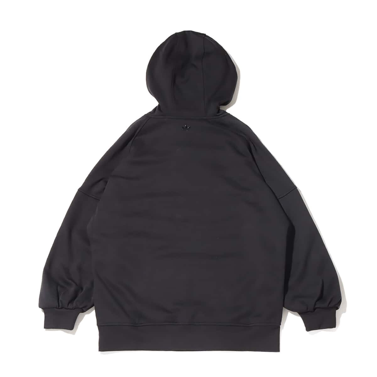 adidas IVY PARK Originals Beyonce Triple Black Hoodie High Neck Snap Hooded SALE