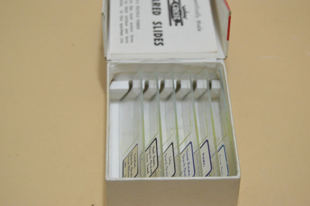 Vintage Crest Prepared Microscope Slides