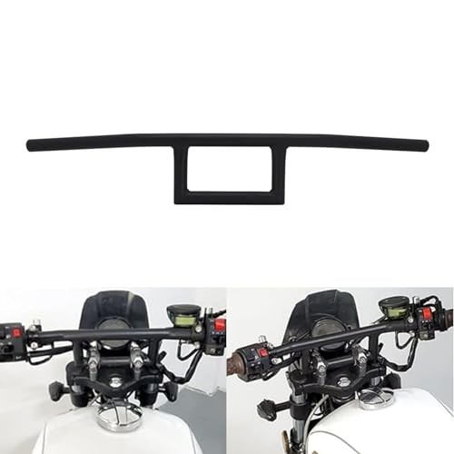 Motorcycle 7/8" Handlebar Cafe Racer Box Window Attack Style Handlebars Black