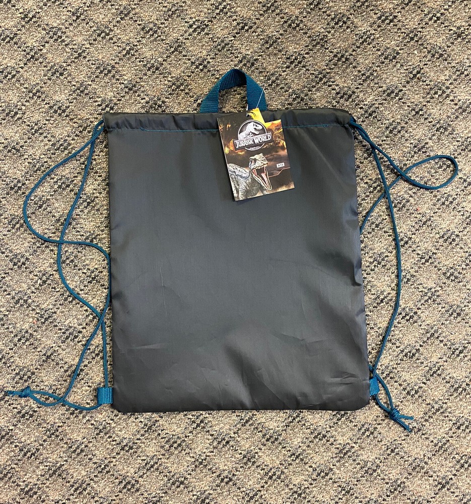 JURASSIC WORLD DRAWSTRING BAG BOY NWT