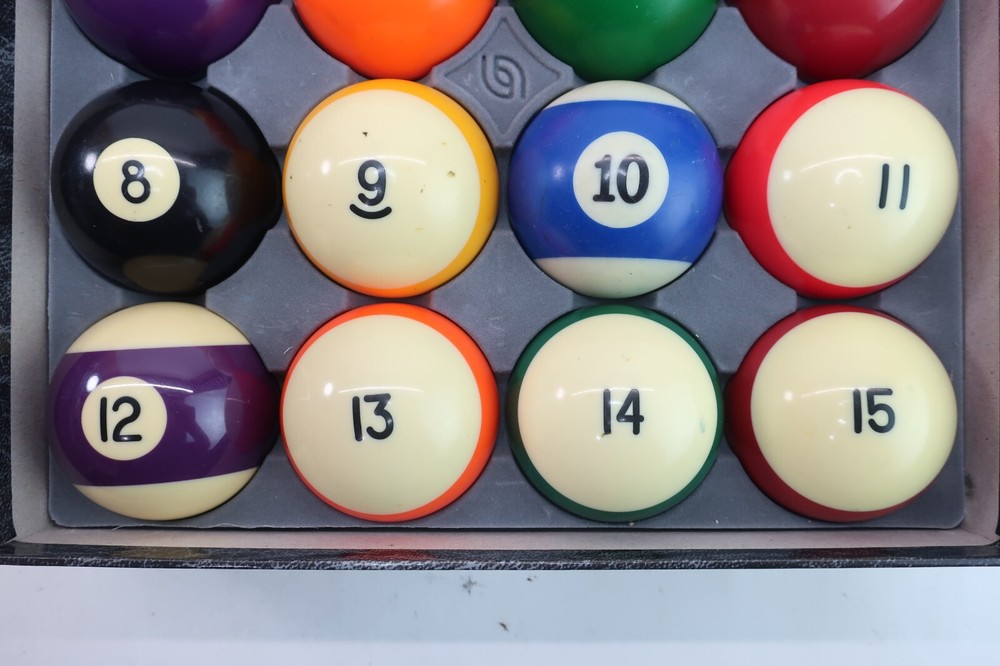 Billard 2 1/4" Pool Table Ball Complete Mixed Set - Please Read