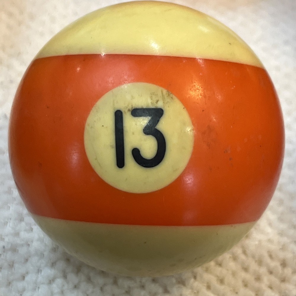 #13 2-1/4" Replacement Pool Ball dark Orange