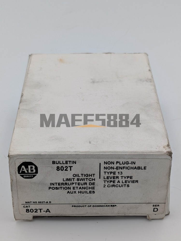 NEW IN BOX Allen Bradley 802T-A Spring Return Lever Compact Limit Switch