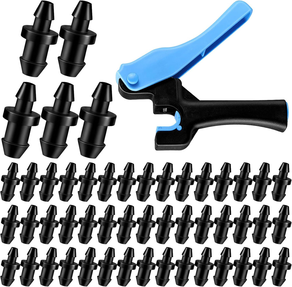 51 Pcs Drip Irrigation Hole Punch Tool Set, Drip Irrigation Punch Tool 50 Pcs 1/