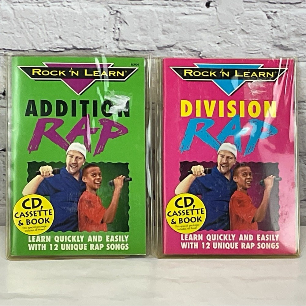 Rock 'N Learn Addition Rap & Division Rap Educational Fun *Missing Division CD*