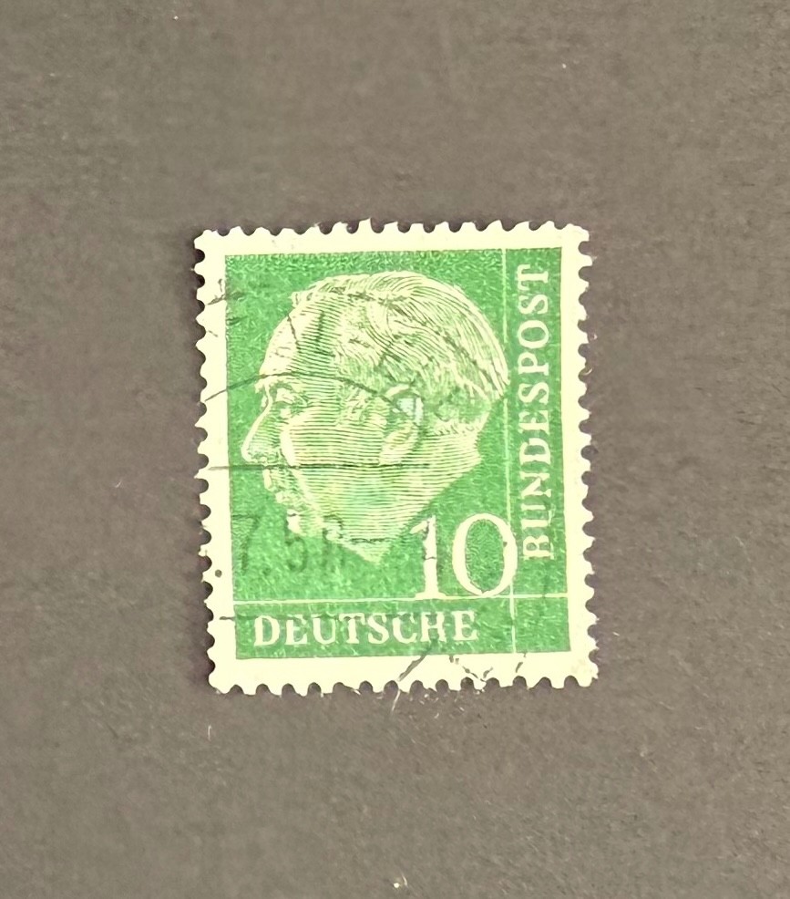 Germany #708 - 10 pf green - 70+ stamps for Art or Crafting