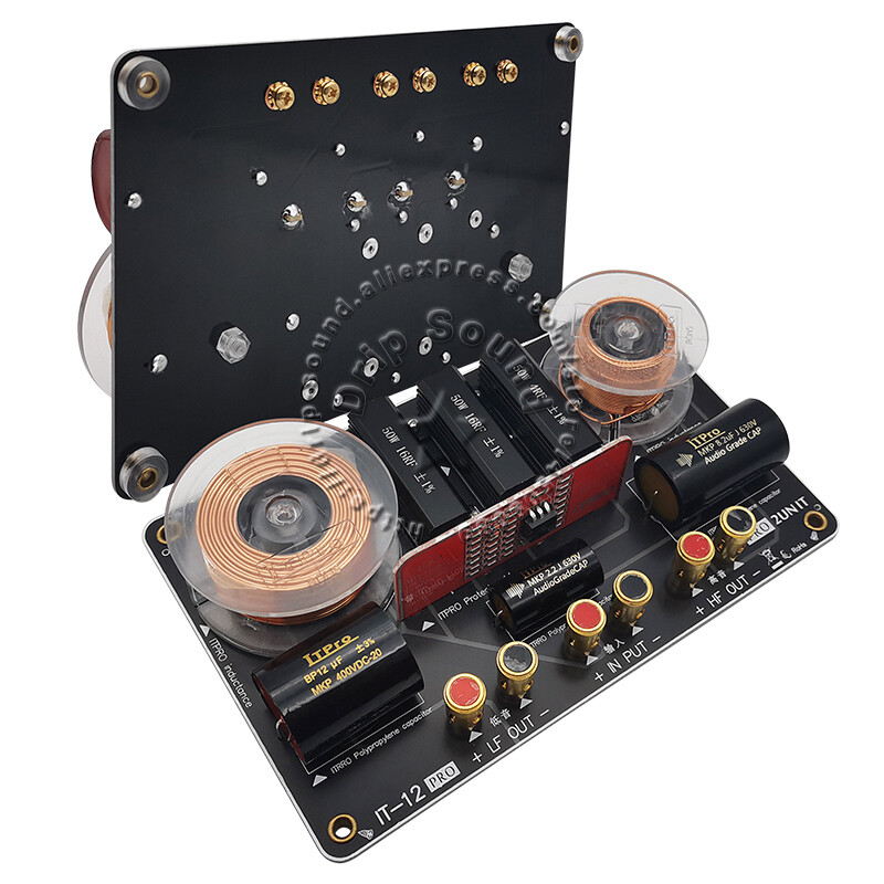 1pcs 800W 2 Way 2 Unit Speaker Frequency Divider Filter High-Low Crossover Board