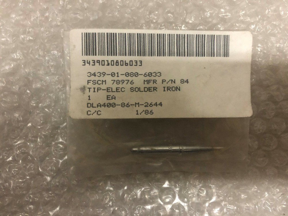 TIP,ELECTRIC SOLDERING IRON P/N 84