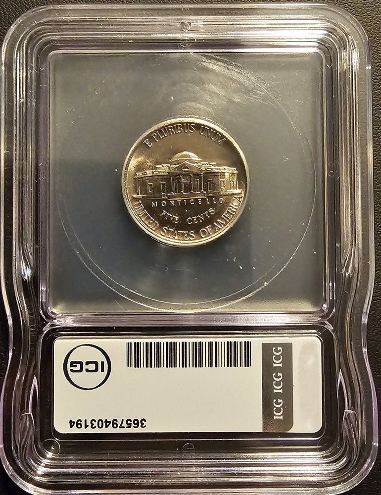 1987-D Jefferson Nickel MS67 FS ICG