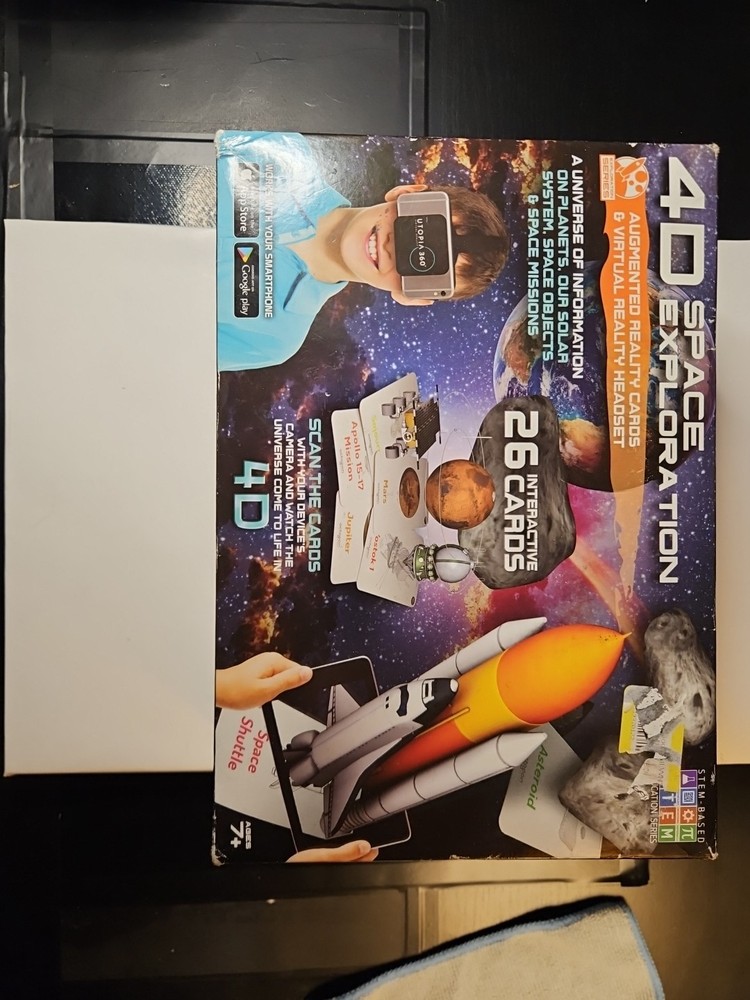 Space Exploration Augmented Reality Cards Virtual Reality 4D Headset Interactive