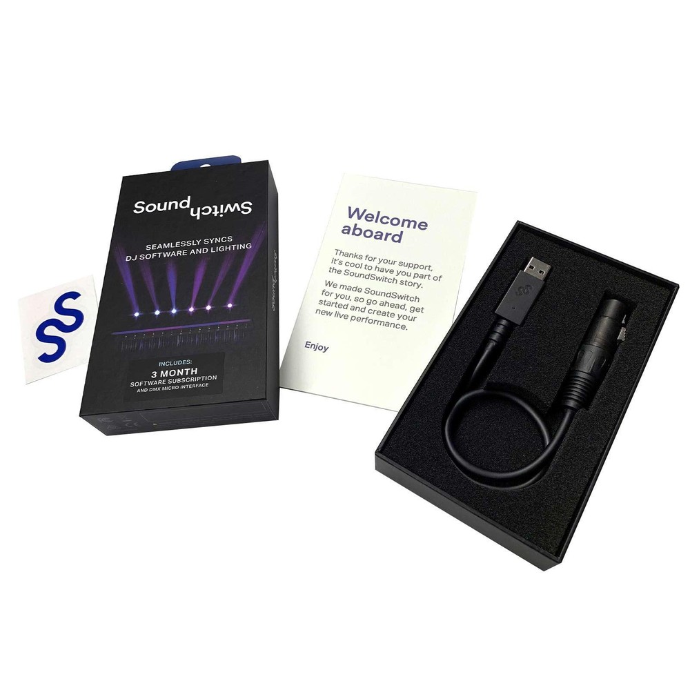SoundSwitch Micro Interface USB to DMX DJ Stage Lighting Controller with Case