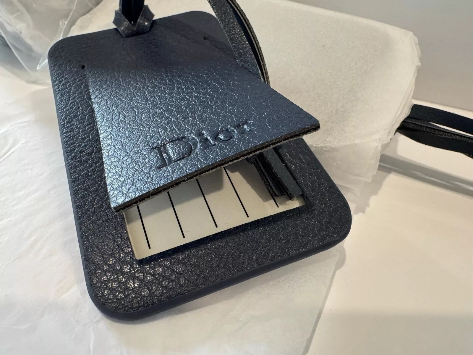 Dior Luggage Tag Navy Blue Novelty VIP Gift NEW