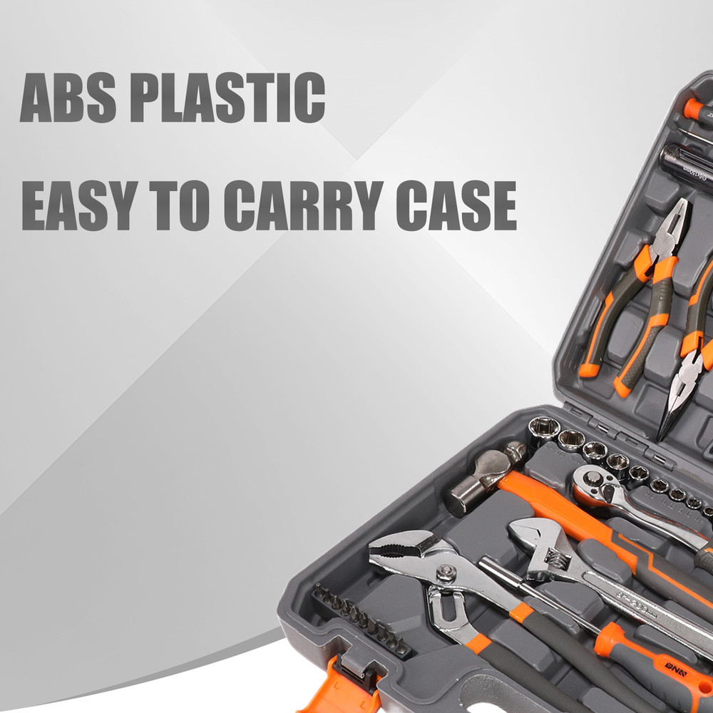 Pliers Hammer Screwdriver Bits Wrench Socket Measuring Tape Hand Tool Kit 160pcs