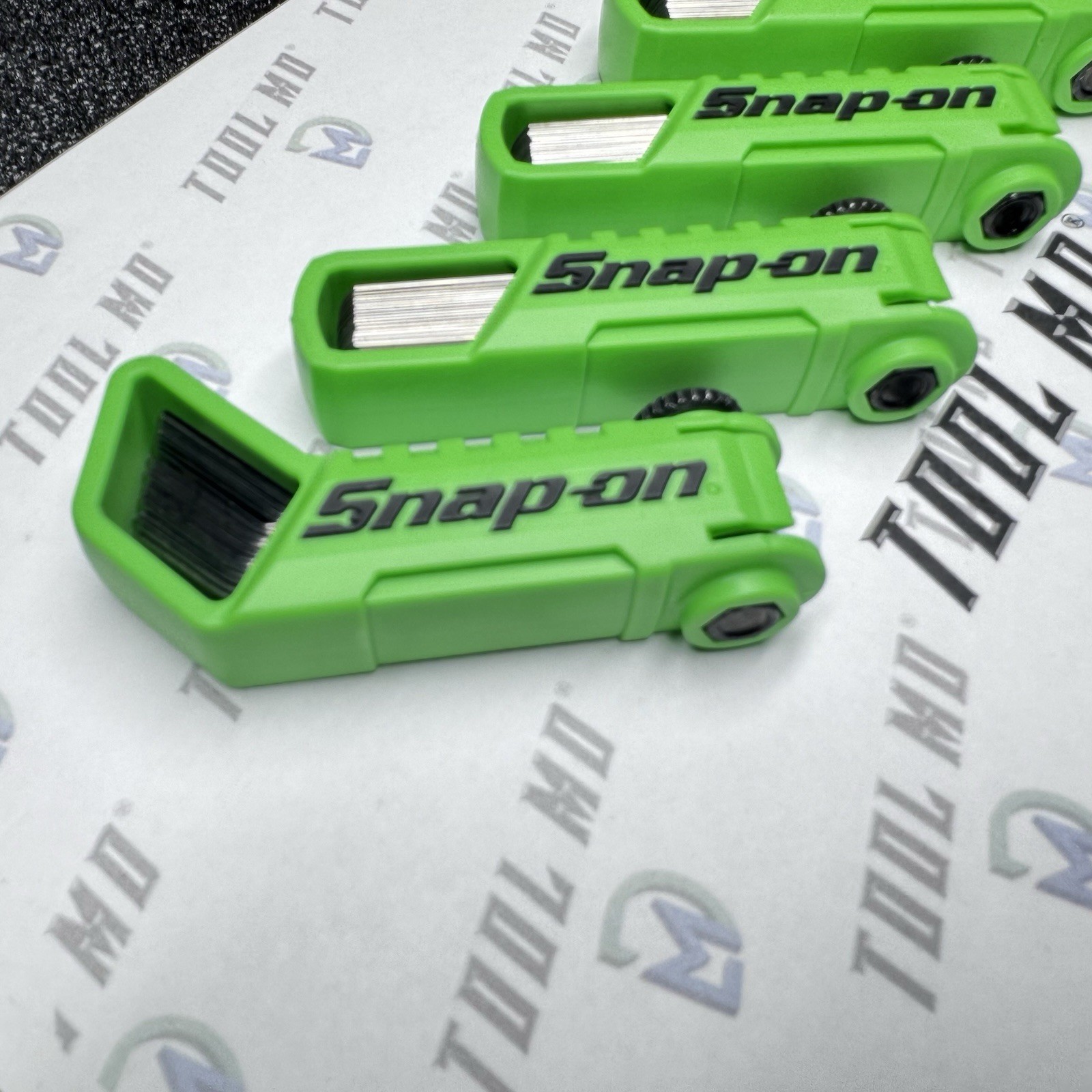 Snap-on Tools USA NEW GREEN 4pc Offset 45° & Straight Feeler Gauge Blade Sets