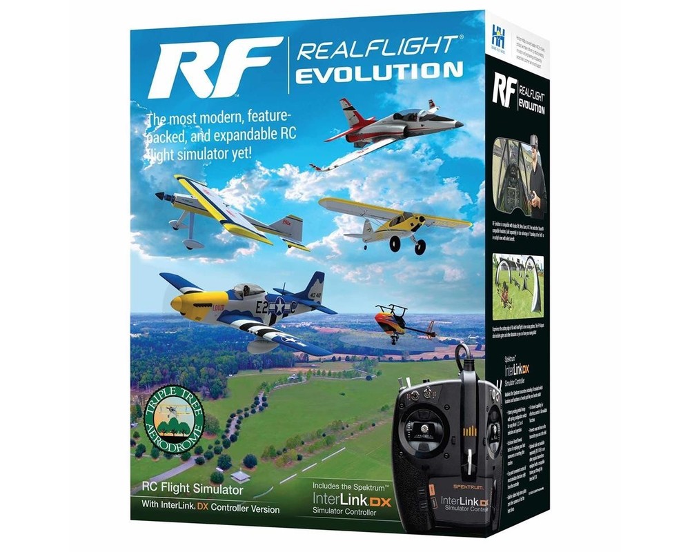 REALFLIGHT RFL2000 Evolution RC Flight Simulator w/ InterLink DX Controller