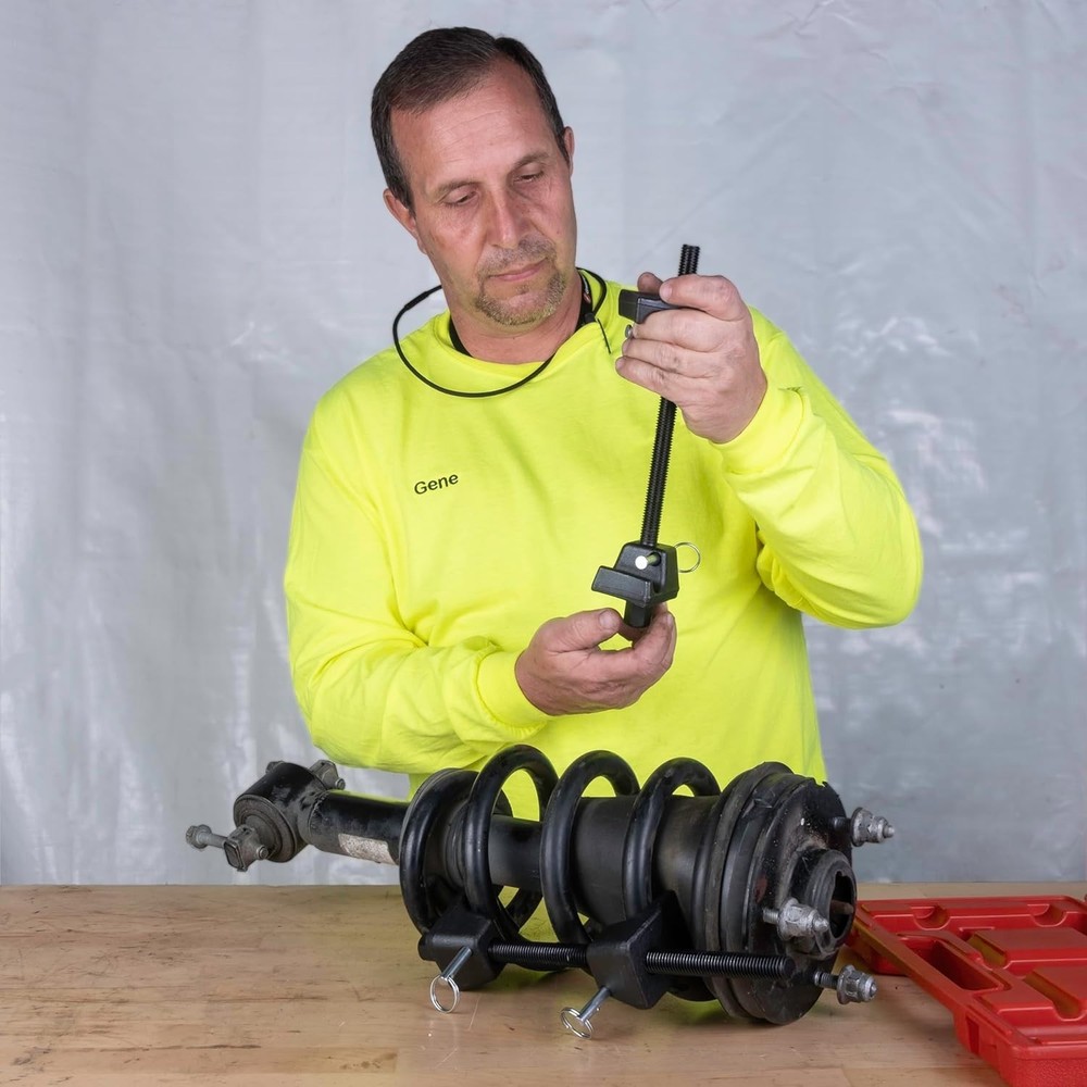 Universal 2-Piece Strut Spring Compressor - Safely Compress MacPherson Springs