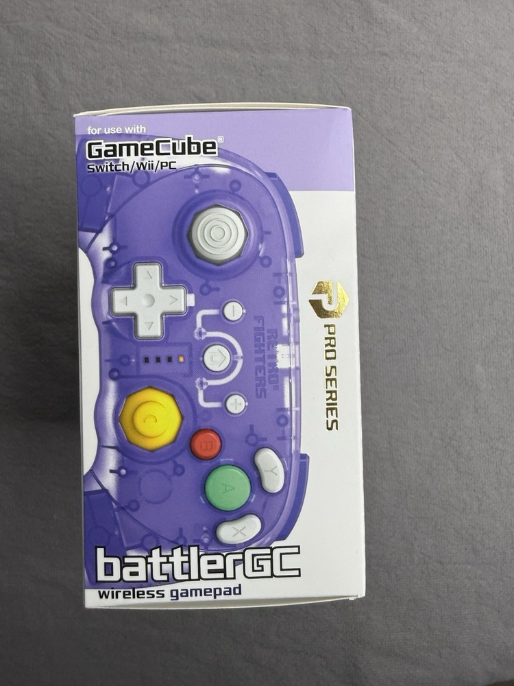 Retro Fighters BattlerGC Purple Pro Series Wireless Controller GameCube Switch