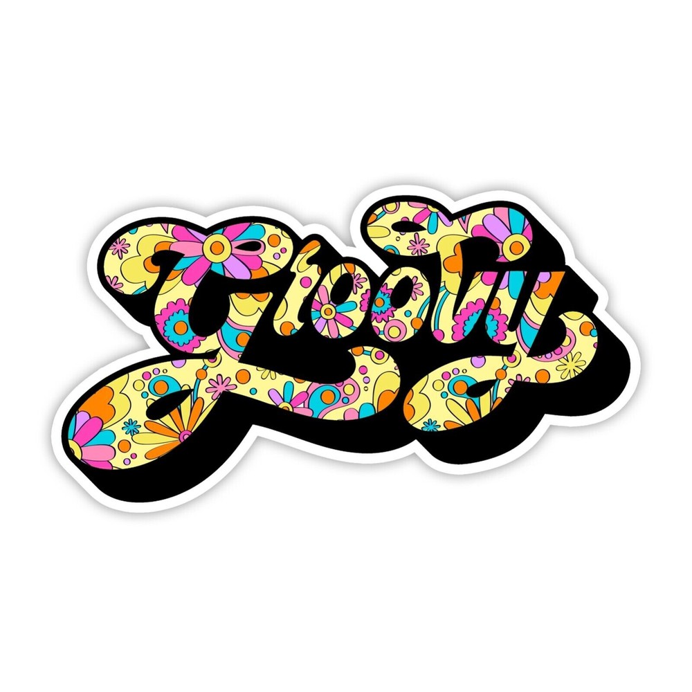 Flower Groovy Sticker Decal