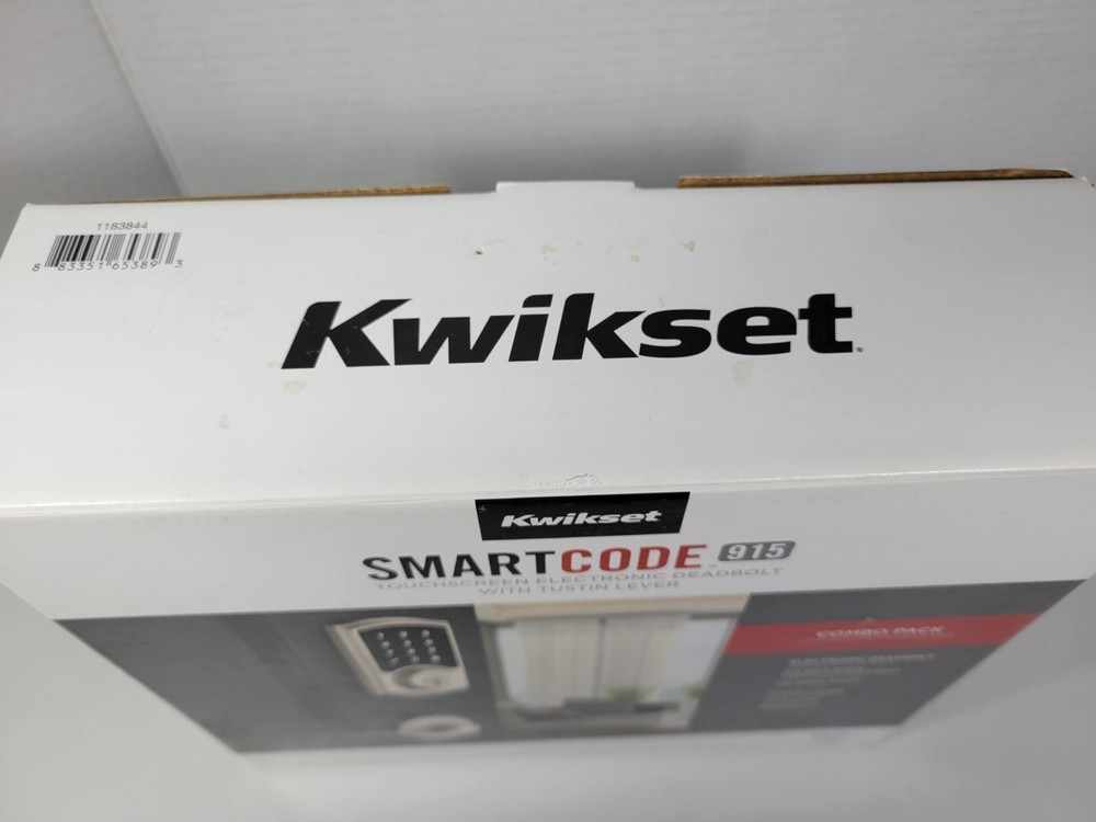 Kwikset Smart Code 915-Touchscreen Electronic Deadbolt w/Tustin Lever AS IS READ